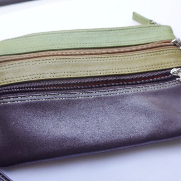 Leather Wristlet Wallet Organizer - Picture 1 of 3